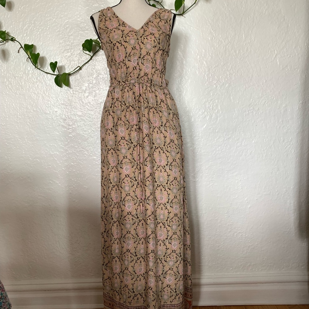 Lucky Brand Dixie Floral Maxi Dress Size XS